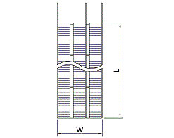 SS type single fin dimension