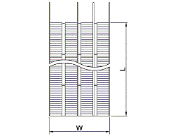 SS type single fin dimension