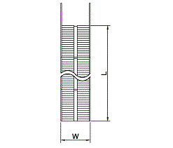 SS type single fin dimension