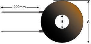 24V round flexible heater