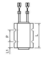 Wire with Female Crimpand Fixture Holes