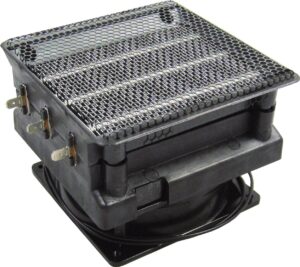 PTC heater with frame and accessories+protecctive shield